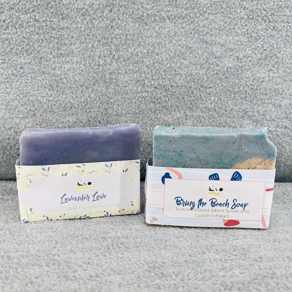 Natural Handmade Soap Set of 2 (BO) - Picture 1 of 4